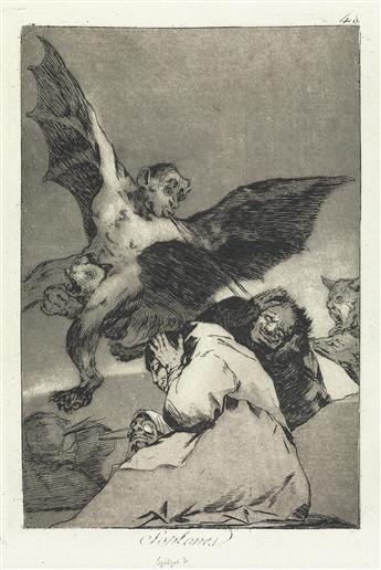 FRANCISCO JOSÉ DE GOYA Collection of 20 aqautints with etching from Los Caprichos.